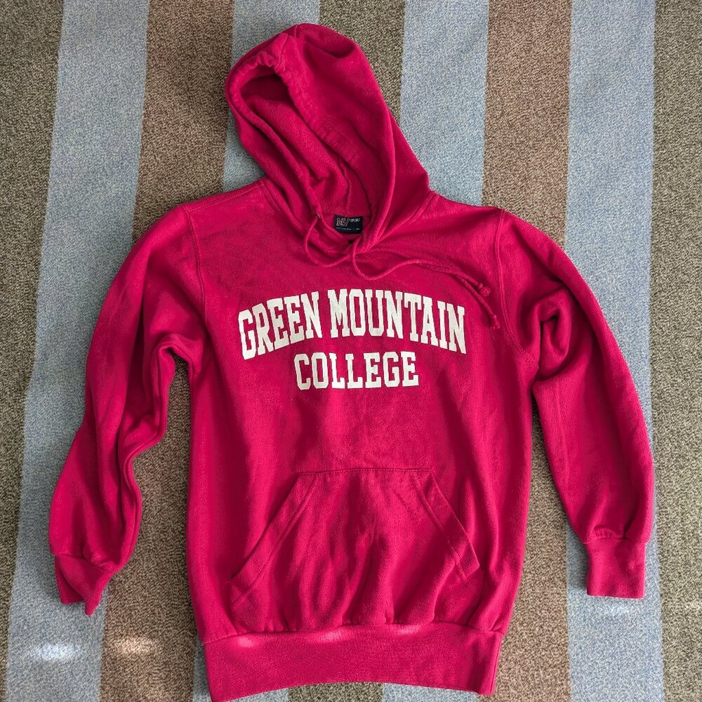 MV Sport Unisex Green Mountain College Zipper Sweatshirt, Small, Pink